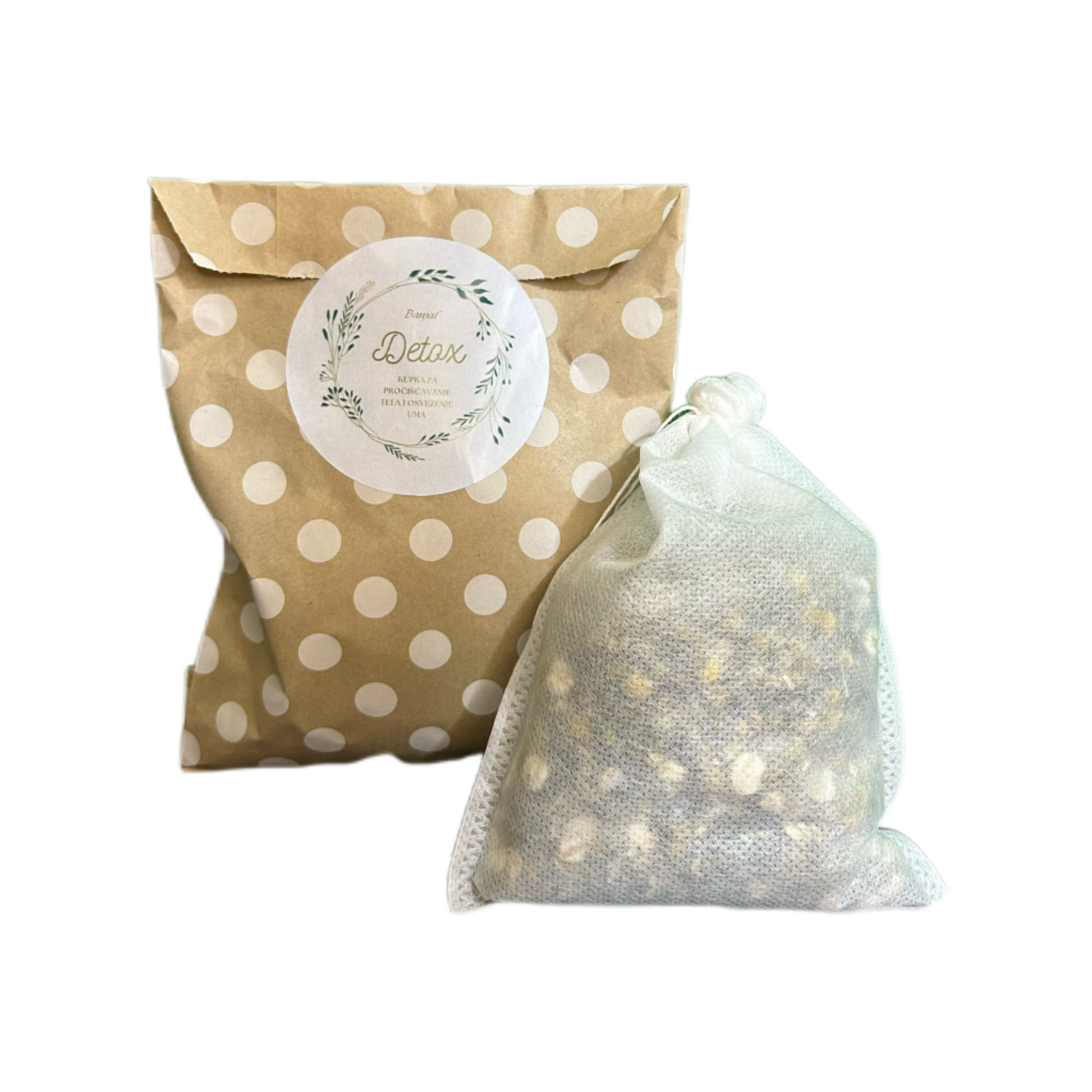 Detox čaj za kupanje sa kamilicom, koprivom i nanom